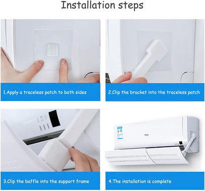 AC Deflector Cover – Anti-Wind, Adjustable, No Tools Needed